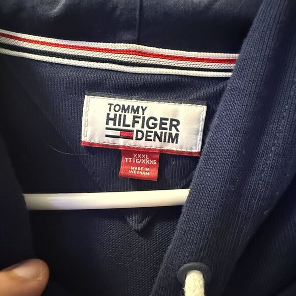 Tommy Hilfiger Men’s Pullover Hoodie – Size 3XL – Navy Blue - Picture 4 of 4